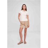 Urban Classics - Rib Polo Top - Ivoorkleurig