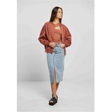 Urban Classics Dames Oversized Licht Bomberjack - Terracotta