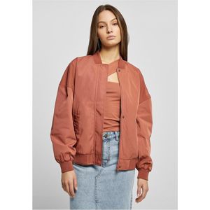 Urban Classics Gerecycled Oversized Bomberjack Dames - Terracotta