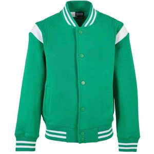 Urban Classics - Inset College Bomberjack - Zwart - Sweatmateriaal