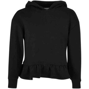 Urban Classics - Organic Volants Kinder hoodie/trui - Kids / - Zwart