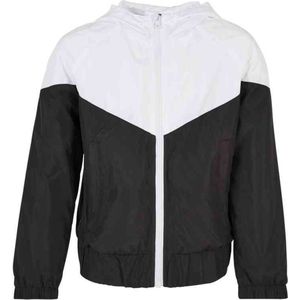 Urban Classics Arrow Windbreaker voor dames, wit/zwart, 110/116 cm
