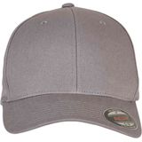 Flexfit Casquette de baseball unisexe V Cotton Twill, gris, L