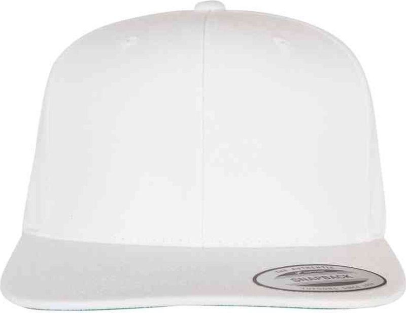 Flexfit Snapback Classic Baseball Cap Unisex (1 stuk), Wit.