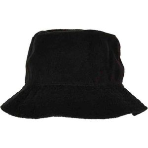 Flexfit Bucket hat / Vissershoed Frottee Zwart