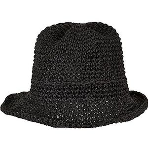 Urban Classics - Braid Bast Bucket hat / Vissershoed - Zwart