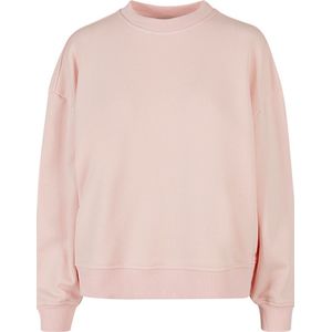 Ladies Oversized Crewneck Sweater met ronde hals Pink