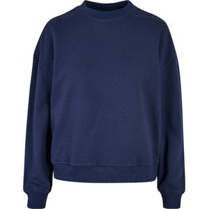 Ladies Oversized Crewneck Sweater met ronde hals Light Navy