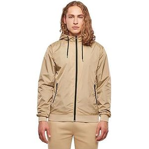 Build Your Brand - Heren Windrunner - Unionbeige/Zwart - Jack