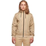 Build Your Brand Windrunner jas voor heren, Union Beige/Zwart, XS