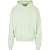 Build Your Brand Ultra Heavy Cotton Box Hoody voor heren, lichtmint, XS