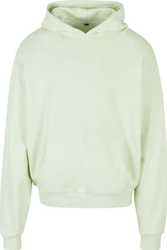 Build Your Brand Ultra Heavy Cotton Box Hoody voor heren, lichtmint, XS