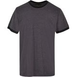 Build Your Brand Thee vechtend T-shirt voor heren, Antraciet/Zwart