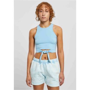 Urban Classics - Cropped Knot Top - Blauw - Dames