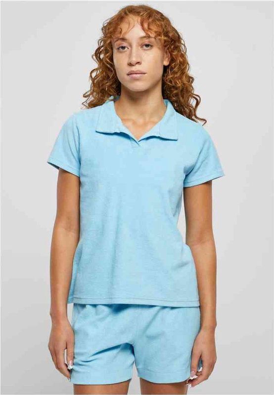 Urban Classics - Towel Polo Top - Blauw