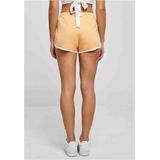 Urban Classics - Organic Interlock Retro Korte broek - Oranje/Wit