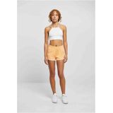 Urban Classics - Organic Interlock Retro Korte broek - Oranje/Wit