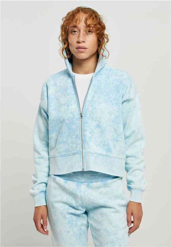 Urban Classics - Short Oversized Towel Washed Vest met capuchon - Blauw