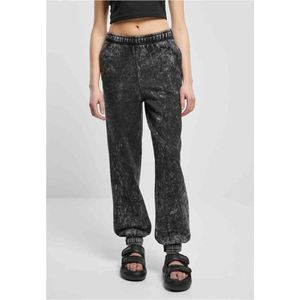 Urban Classics - Towel Washed Dames joggingbroek - Zwart