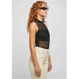 Urban Classics - Crochet Jersey Turtleneck Bodysuit Zwart