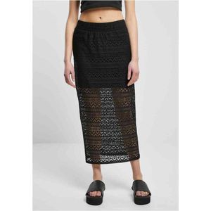 Urban Classics Stretch Crochet Lace Midi Rok