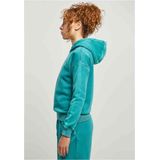 Urban Classics - Ladies Stone Washed Hoody - Damestrui - Watergreen