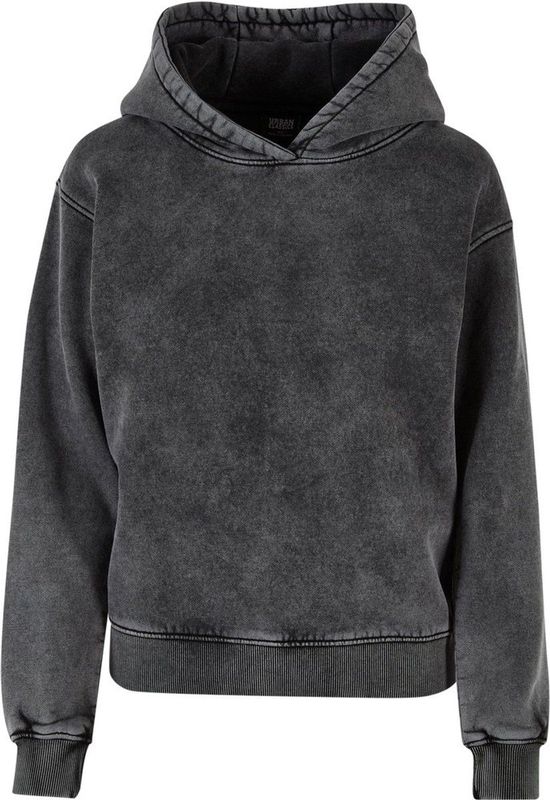 Urban Classics - Stone Washed Hoodie/trui - Zwart