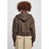 Urban Classics - Oversized Jas - Damesjack - Zwart - Geborsteld Fleece