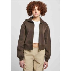 Urban Classics - Short Oversized Jacket Vest met capuchon   Bruin