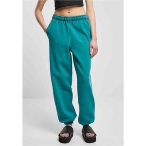 Urban Classics - Jade Groen - Broek - Sweatstof - Tapered, High Waist