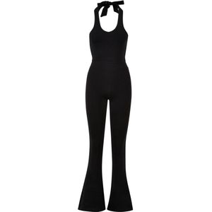 Urban Classics - Jumpsuit - Zwart - Aansluitende Pasvorm - Mouwloos