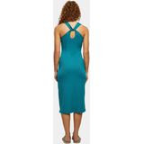 Jurk - Effen - V-hals - Mouwloos - Slanke Pasvorm - 3/4 Lengte