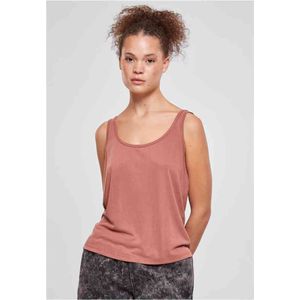 Urban Classics Dames bovenstuk Ladies Modal Loose Top, losse damestop verkrijgbaar in vele kleuren, maten XS - 5XL, terracotta, M