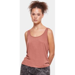 Urban Classics Dames bovenstuk Ladies Modal Loose Top, losse damestop verkrijgbaar in vele kleuren, maten XS - 5XL, terracotta, M
