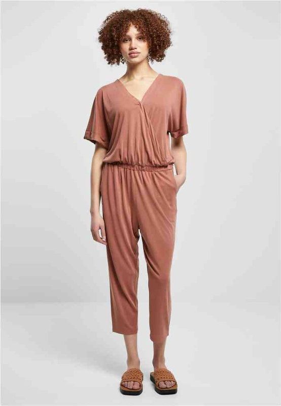Urban Classics - Modal Jumpsuit - Oranje - 77% Modal 23% Polyester