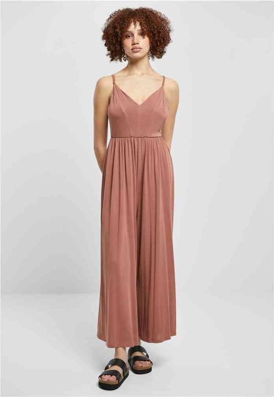 Urban Classics - Modal Spaghetti Jumpsuit - Oranje