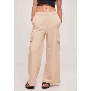 Urban Classics - Highwaist Wide Leg Cargobroek - Beige