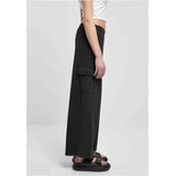 Urban Classics - Highwaist Wide Leg Cargobroek - Zwart
