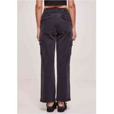 Urban Classics - High Waist Straight Denim Cargobroek Zwart
