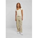 Urban Classics - Organic Asymmetric Neckline Top - Ivoorkleurig