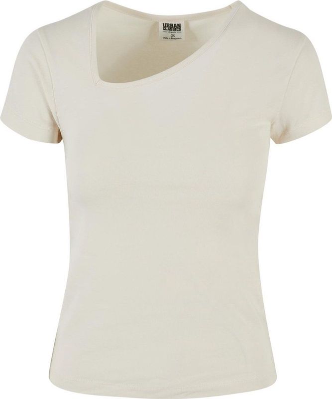 Urban Classics - Organic Asymmetric Neckline Top - Ivoorkleurig