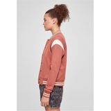 Urban Classics - Inset Sweat College Jacket - Oranje - 63% Katoen, 37% Polyester