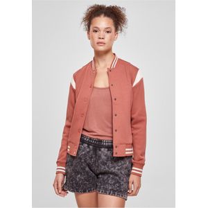 Urban Classics - Inset Sweat College Jacket - Oranje - 63% Katoen, 37% Polyester