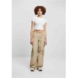 Urban Classics - Wide Crinkle Nylon Cargobroek - Beige
