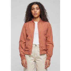 Urban Klassieks Dames bomberjack Ladies Light Bomber Jacket lichte pilotenjas voor Dames in vele kleuren maten XS - XL terracotta XXL