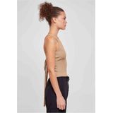 Urban Classics - Rib Knit Crossed Back Top - Unionbeige - Crop Top