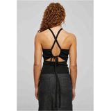 Rib Knit Top - Zwart - Acryl Viscose Nylon