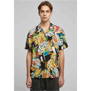 Urban Classics - AOP Resort Shirt - Overhemd - Toucans - 100% Viscose