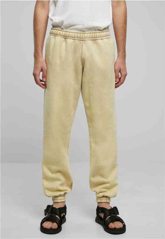 Urban Classics - Heavy Sand Washed Heren joggingbroek - Beige
