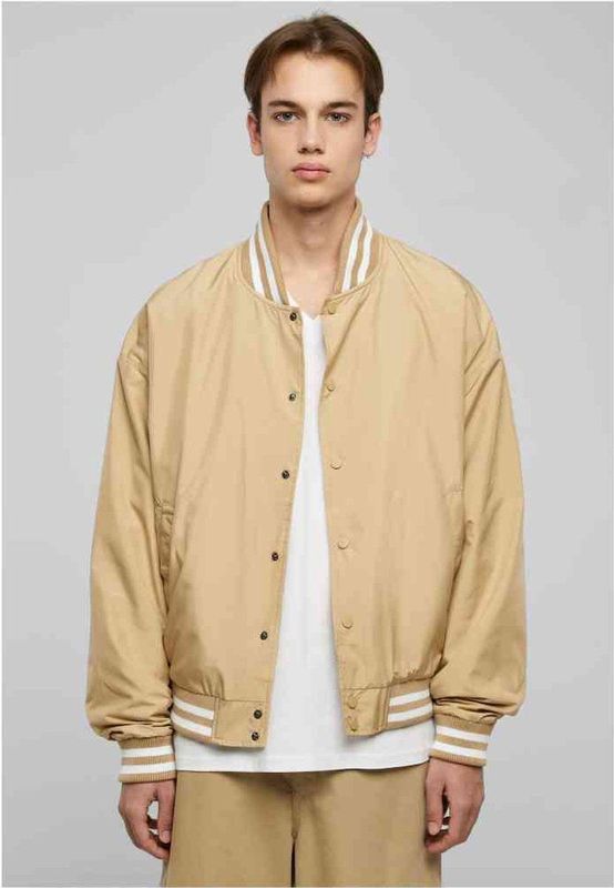 Urban Classics - Light College Jacket - Beige - Polyester